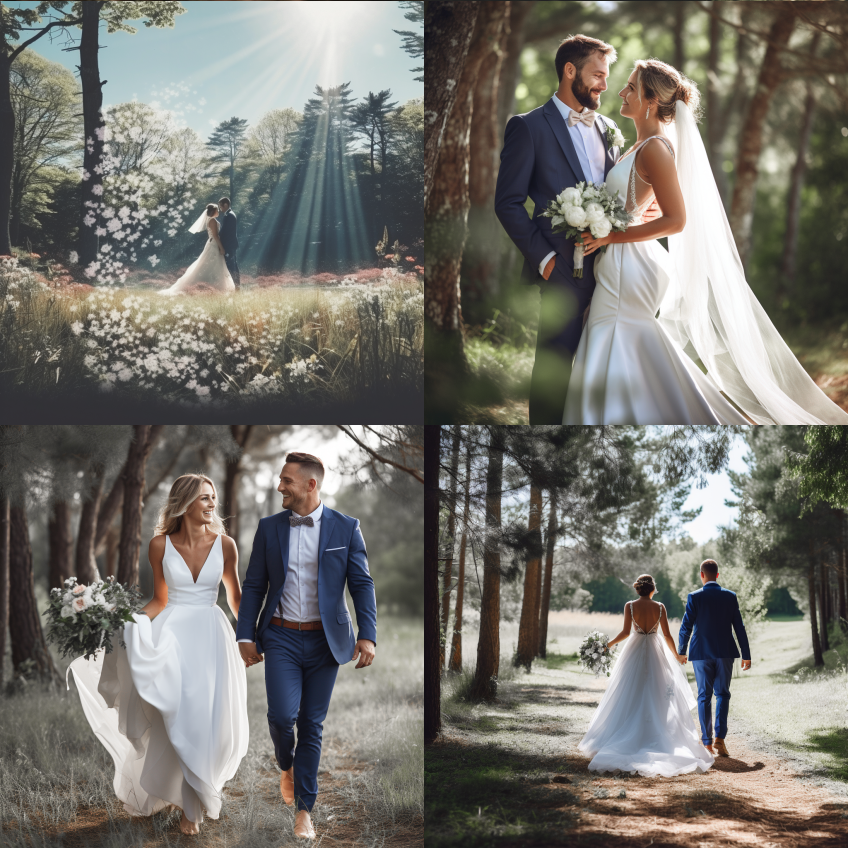 light and off colour modern wedding classic style